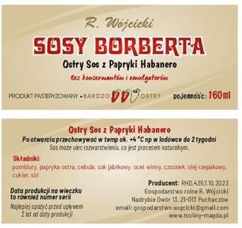 Ostry Sos Habanero - Sosy Borberta